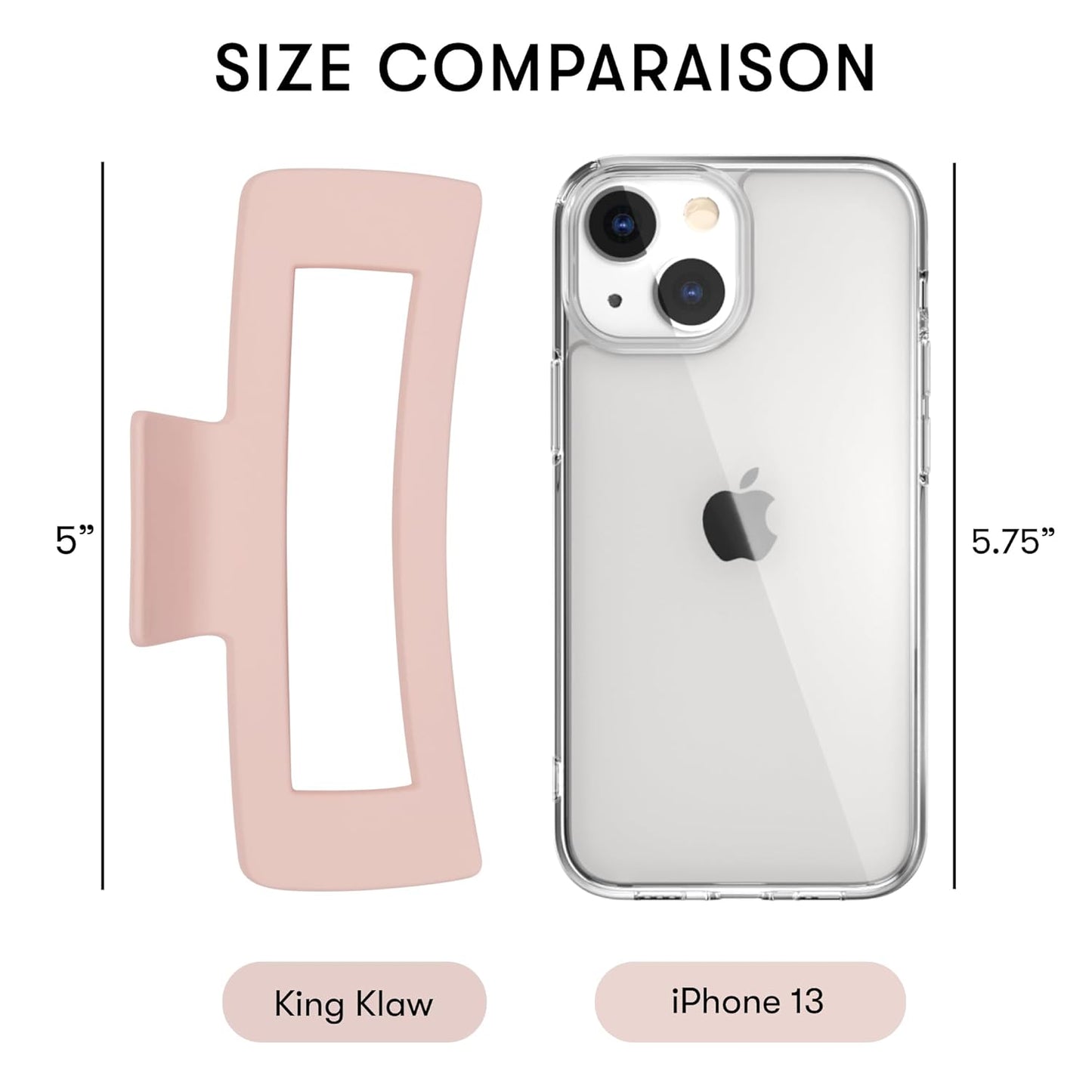 FRAMAR Large Claw Clips For Thick Hair – Large Hair Clip For Thick Hair, Big Hair Clips For Women, Claws Clips For Women, Pink Hair Clips, Pink Claw Clip - 4 Pack Non Slip Matte Finish