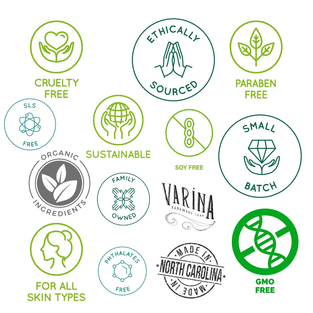 Natural Citrus Variety Bar Soap - Gentle Cleansing for Sensitive Skin, Citrus - 10 Pack - Handmade Soap