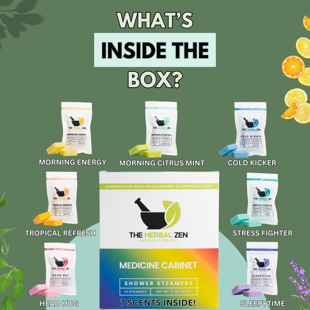 Shower Steamers Aromatherapy Tablets – Variety Pack - Shower Bombs Aromatherapy Made in USA – Self Care Gifts for Women and Men – Natural Essential Oils – Adult Christmas Stocking Stuffers (14 Pack)