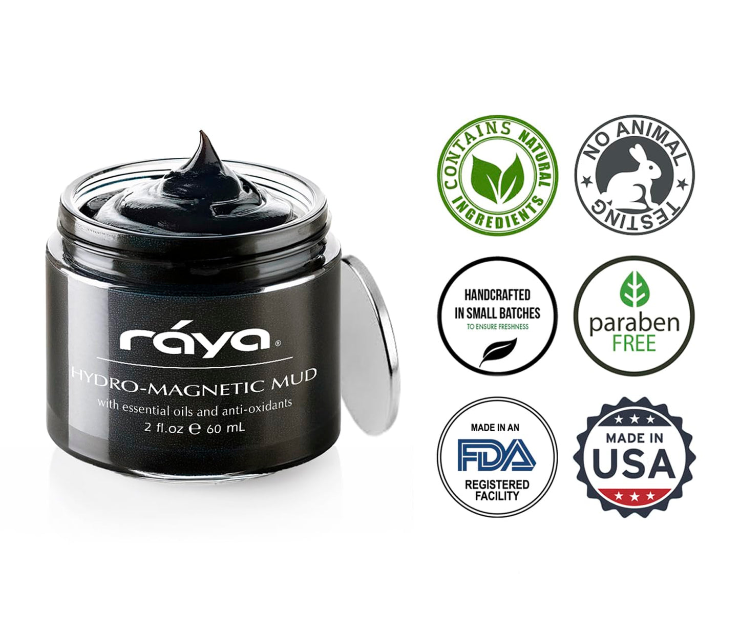 Raya Hydro-Magnetic Mud Masque (677) | Nourishing Facial Treatment Mask for Dry Skin | Magnetic Minerals Help Refine Pores and Improve Complexion