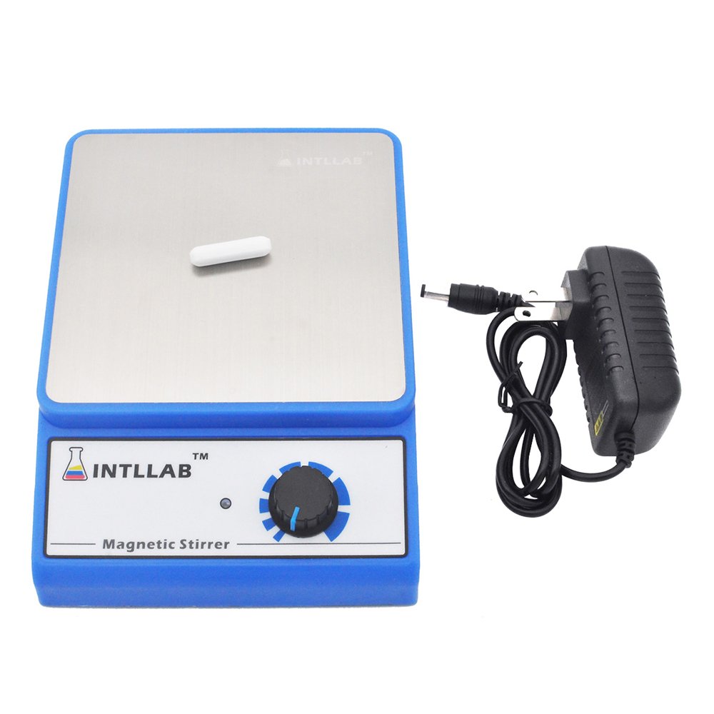 Magnetic Stirrer Stainless Steel Magnetic Mixer with stir bar (No Heating) Max Stirring Capacity: 3000ml