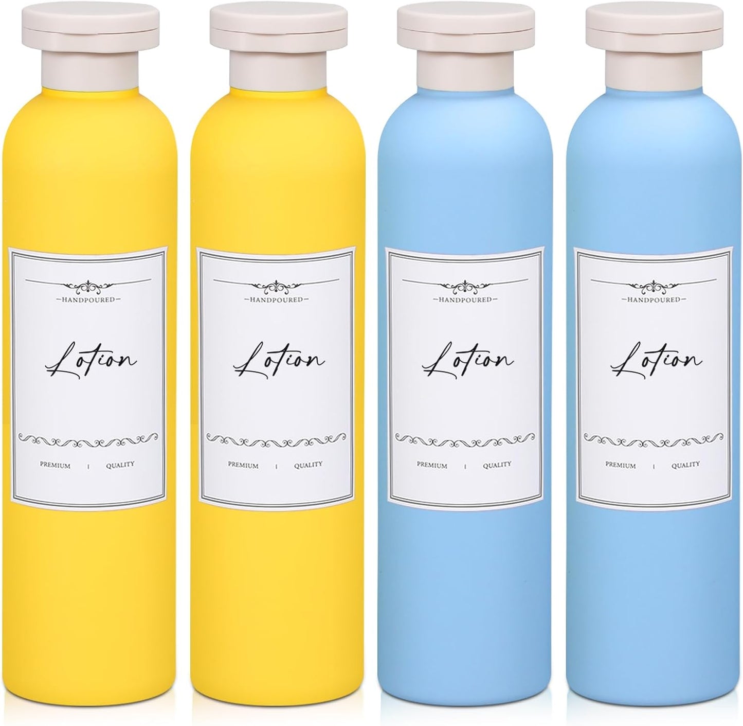 Travel Shampoo Bottle, Empty Plastic Squeeze Bottles 8.8oz with Flip Cap, Lotion Container for Toiletries Travel Size Shampoo and Conditioner