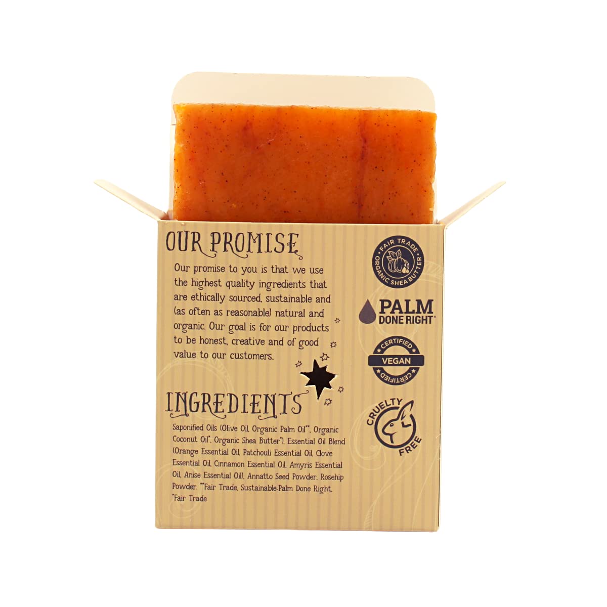 Organic Bay Runner Bar Soap - Gentle Cleansing for Sensitive Skin, Spicy - 3 Pack