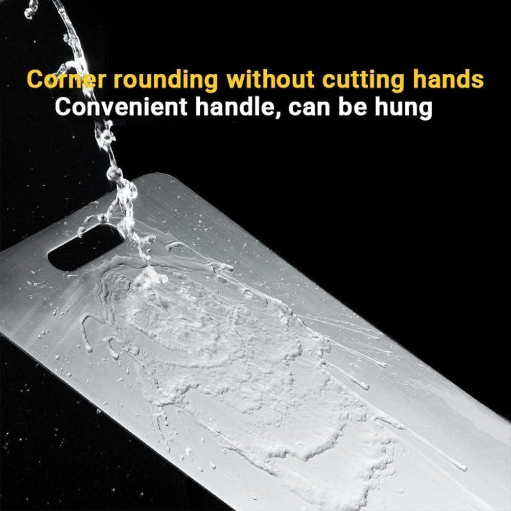 Titanium Cutting Board - 100% Pure Titanium Cutting Boards for Kitchen - Cutting Edge Hygiene & Durability, 1 Pack Double Sided Medical-grade Titanium Cutting Mat, Easy to Clean (18"L x 12"W)