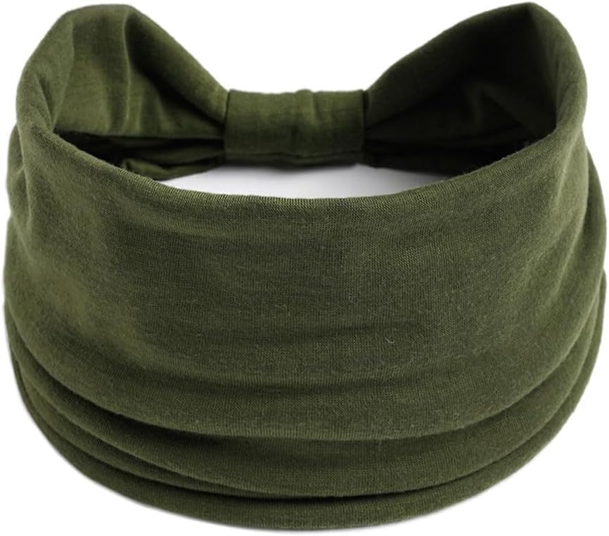 K-Elewon 3 Pack Women Wide Elastic Head Wrap Headband Sports yoga Hair Band