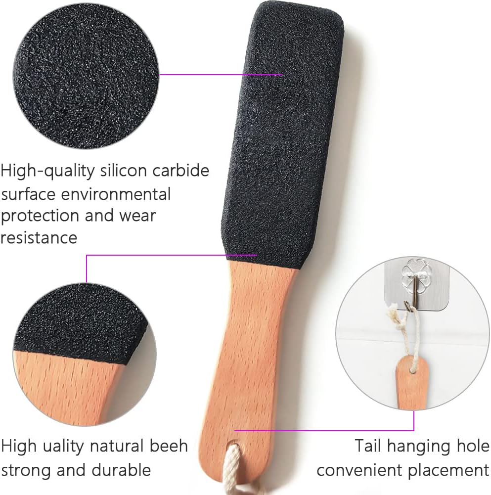 Foot File/Rasp,Exfoliator Pedicure Tool Foot Callus Remover Scrubber for Dead Skin,Corn and Hard Skin - Pumice Stone for Cracked Feet,Heels, Elbows, Hands in Shower