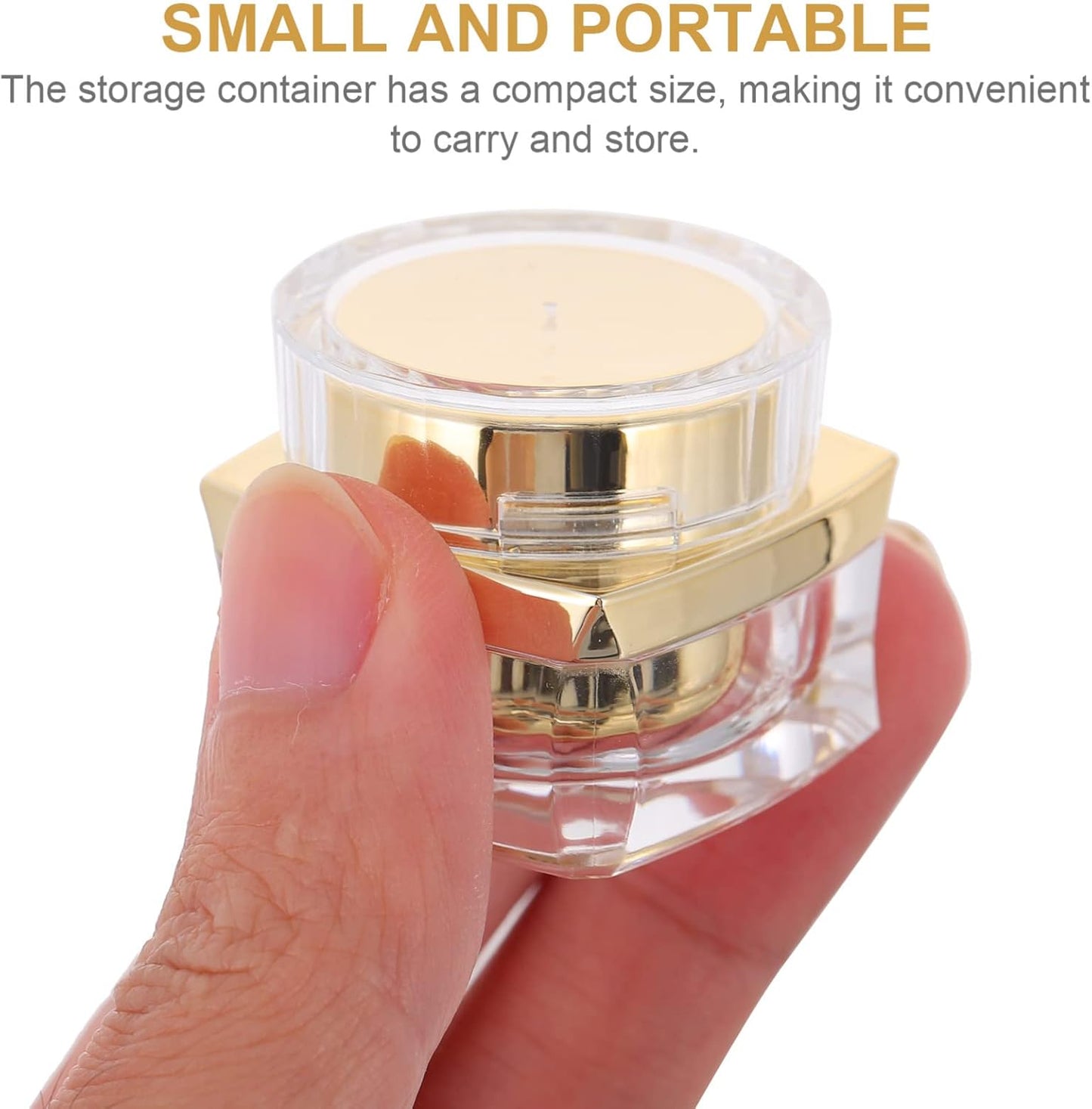 Beaupretty 1Pc Cream Empty Cream pots Cosmetics Bottle face Lotion jar Glass Terrarium with lid Cosmetic Bottle Lotion Holder Acrylic Eye Travel Body