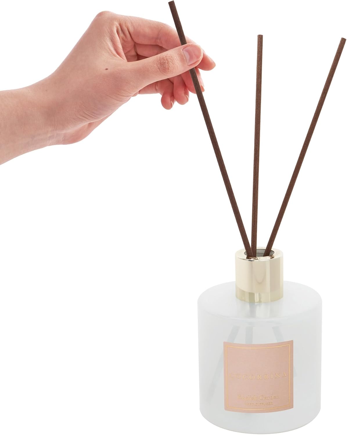 COCORRÍNA Reed Diffuser - English Garden Scented Diffuser with 8 Sticks Home Fragrance Reed Diffuser for Bathroom Shelf Decor