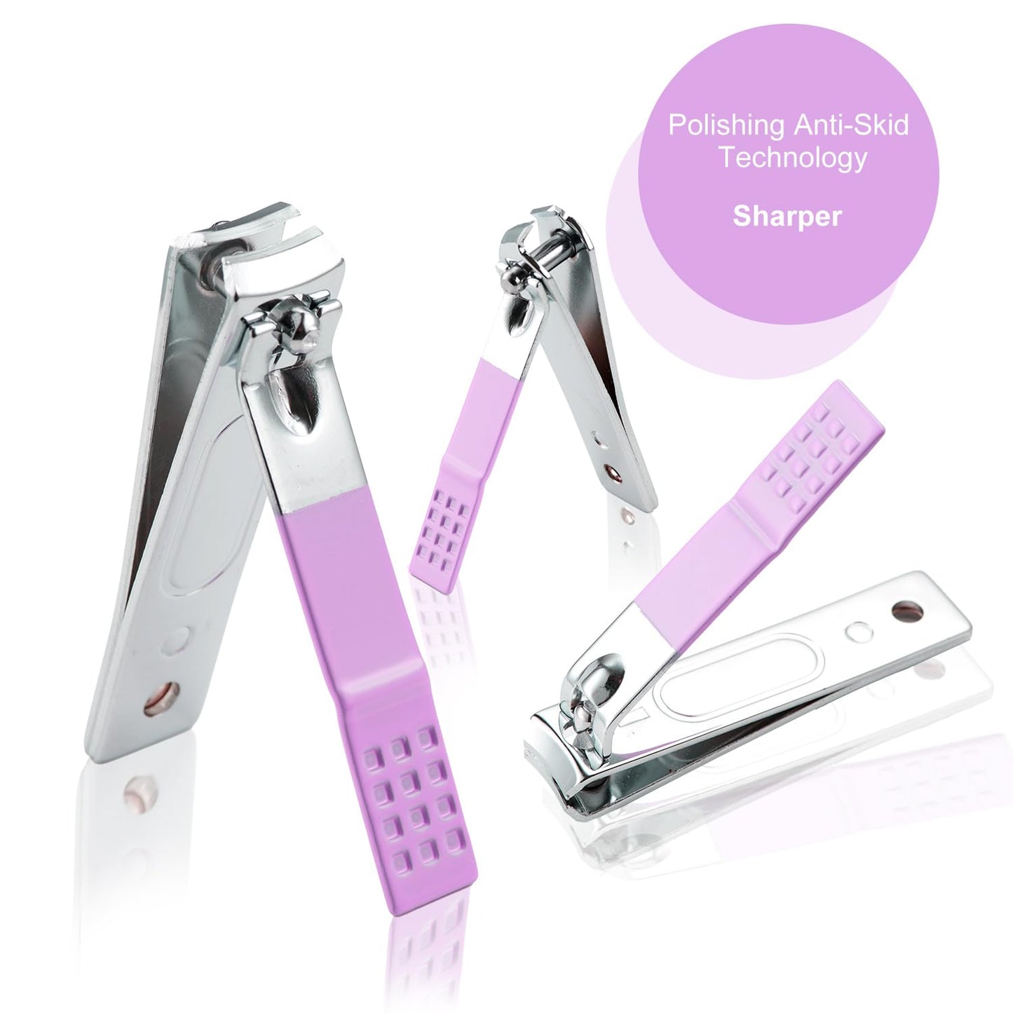 Nail Kit, Manicure Kit, Nail Care Kit for Women, Manicure Pedicure Set, Nail Clippers Toenail Clippers Kit, Professional Manicure Kit Pedicure Kit, Purple Travel Case, Set of 12.