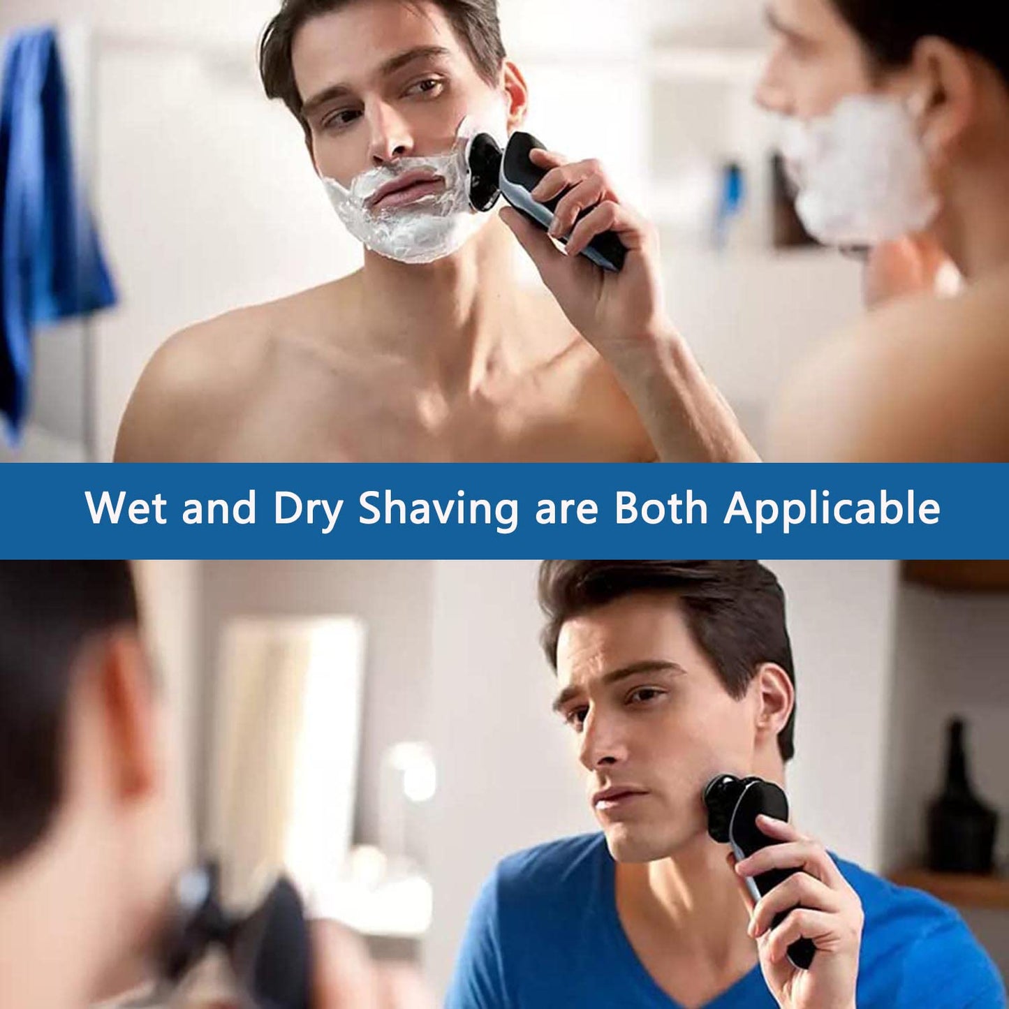 SH60/72 Replacement Heads Compatible with Philips Electric Shaver Series 6000, SH60 Replacement Blades Razor Heads for Shaver S6810/82, S6850/85, S6880/81, Upgraded Shaving Blade 6-Pack