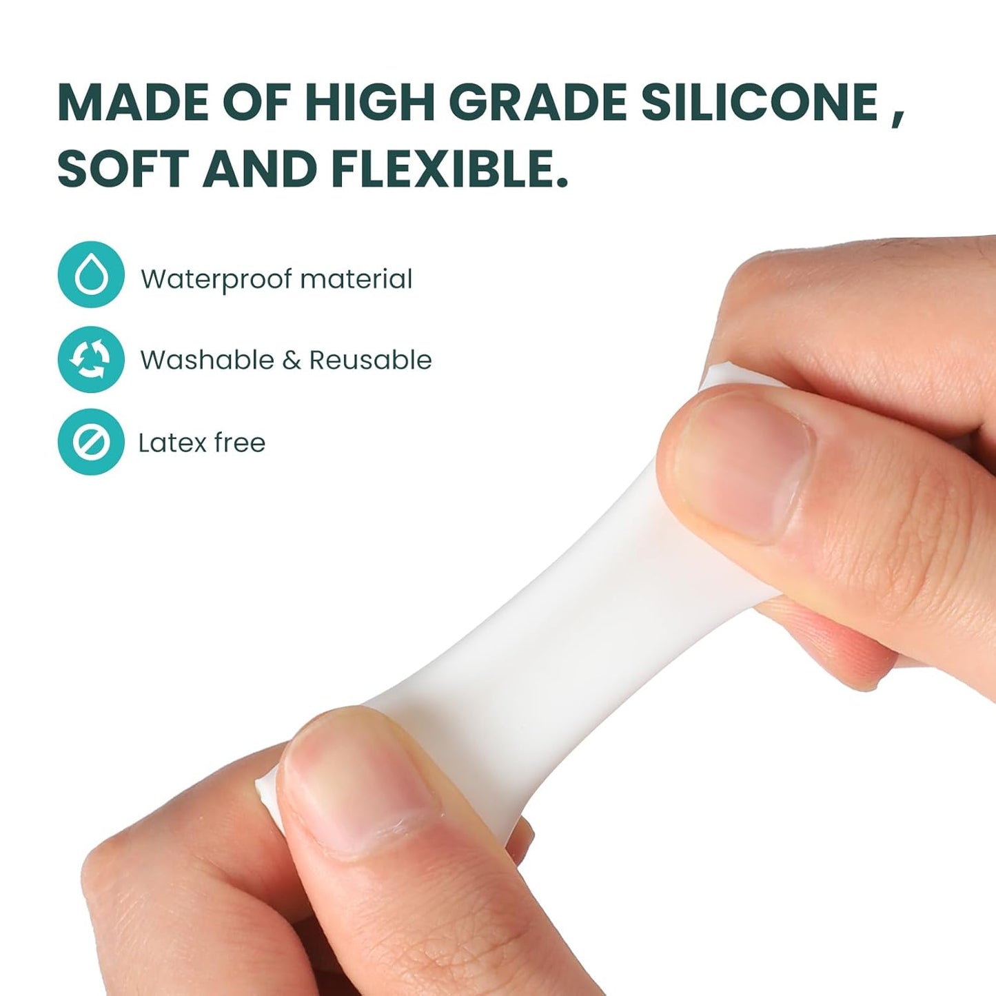 Silicone Toe Protectors – 12 Pack Silicone Toe Sleeve for Hammer Toes, Corns, Calluses, Blisters – Soft Gel Toe Tube Pads for Pain Relief