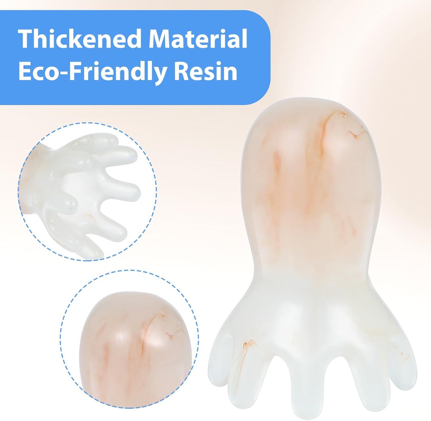 Octopus Head Massager Comb 2pcs Point Massage Comb Octopus Scalp Massager Handheld Palms Full Body 8-Legged Acupressure Manual Deep Massage Tools for Head Body Relaxing, Hair Growth