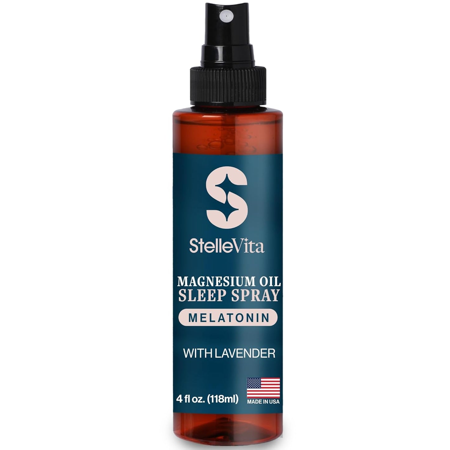 Magnesium Oil with Melatonin Sleep Spray and Lavender 4 oz – Topical Melatonin & Magnesium Spray for Feet, Sleep and Relaxation 100% Natural Made in USA