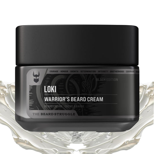 Beard Cream for Men by Beard Struggle -Loki Unscented Beard Butter, Moisturizer & Softener for Men - Itch Relief, Hydration with Avocado & Jojoba Oils - Beard, Mustache & Corase Growth Cream, 50g