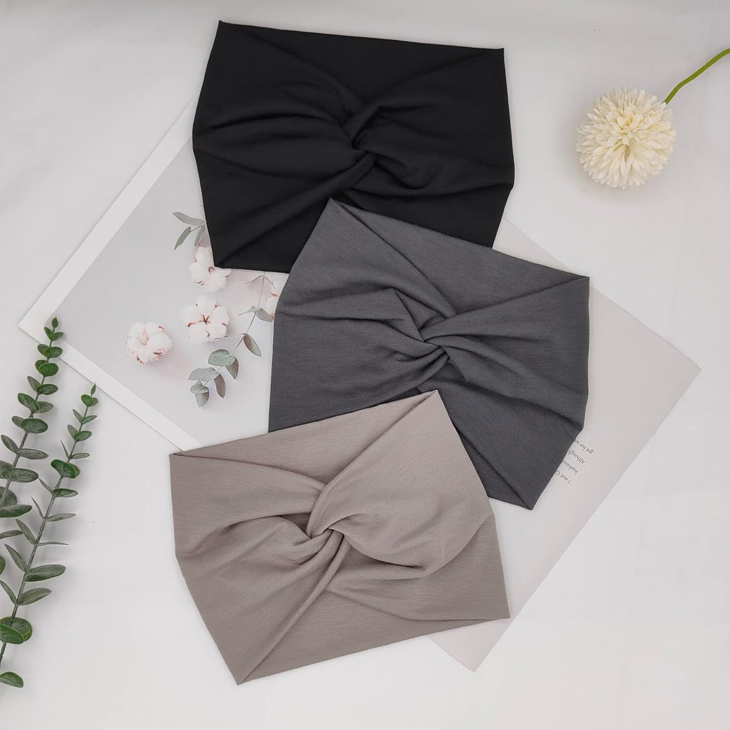 Wide Headbands For Women Extra Large Headband Twisted Knot Head Bands For Women's Hair Band Turban Accessories 6 Pack