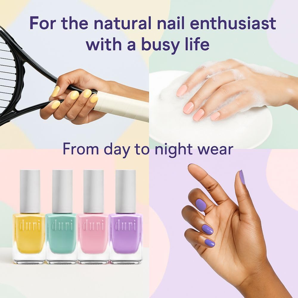 duri 74 Coral Conquest Nail Polish, Orange, Full Coverage, Super Glossy, Lasting, 0.45 Fl Oz