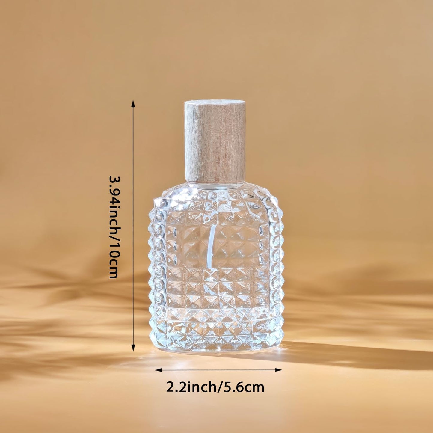 50ml/1.7 Oz Glass Spray Bottle Perfume Atomizer,Perfume Travel Refillable Spray Bottle Empty with 3 Kinds of Dispenser (A3)