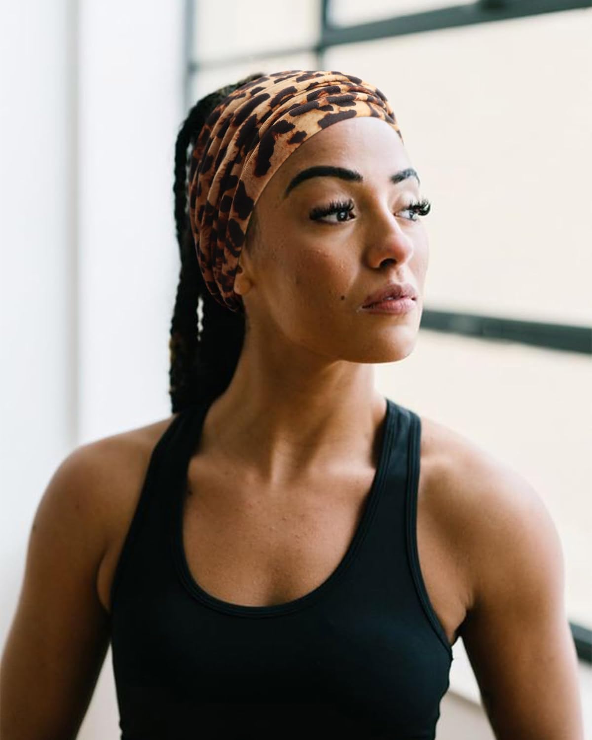 DRESHOW 8 Pack Headbands for Women Yoga Knotted Headbands Elastic Criss Cross Hair Accessories Sports Head Wrap Non Slip