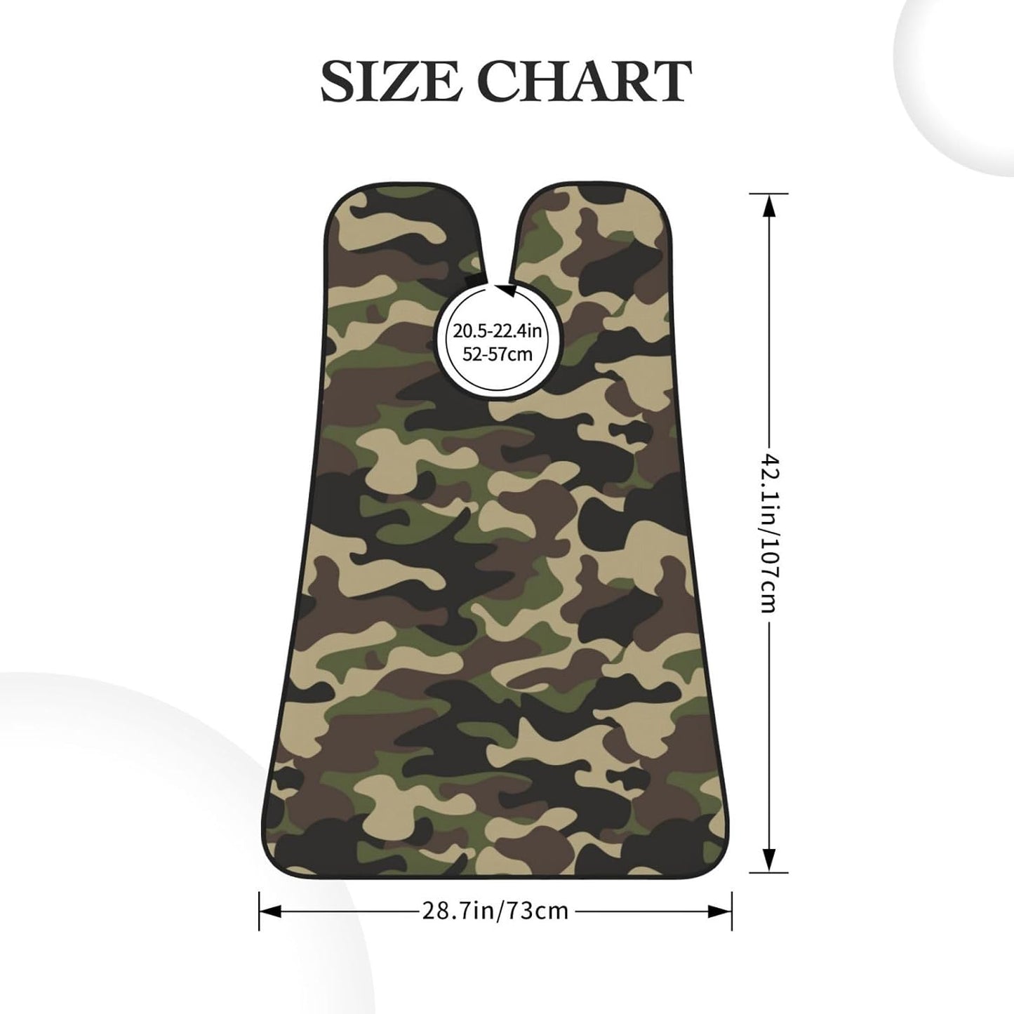 Camo Beard Bib Apron, Beard Hair Catcher For Men Shaving, Waterproof With Suction Cups