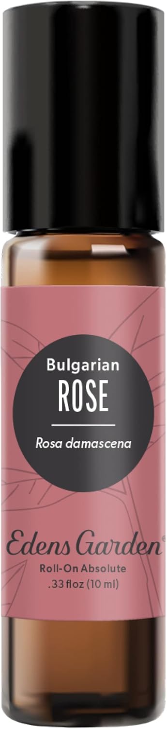Edens Garden Rose- Bulgarian Absolute Essential Oil Roll-On- 100% Pure Premium Grade, Natural, Therapeutic, Aromatherapy, Kid & Skin Safe, The Best for Body, Wellness Pre-Diluted 10 ml (.33 fl oz)