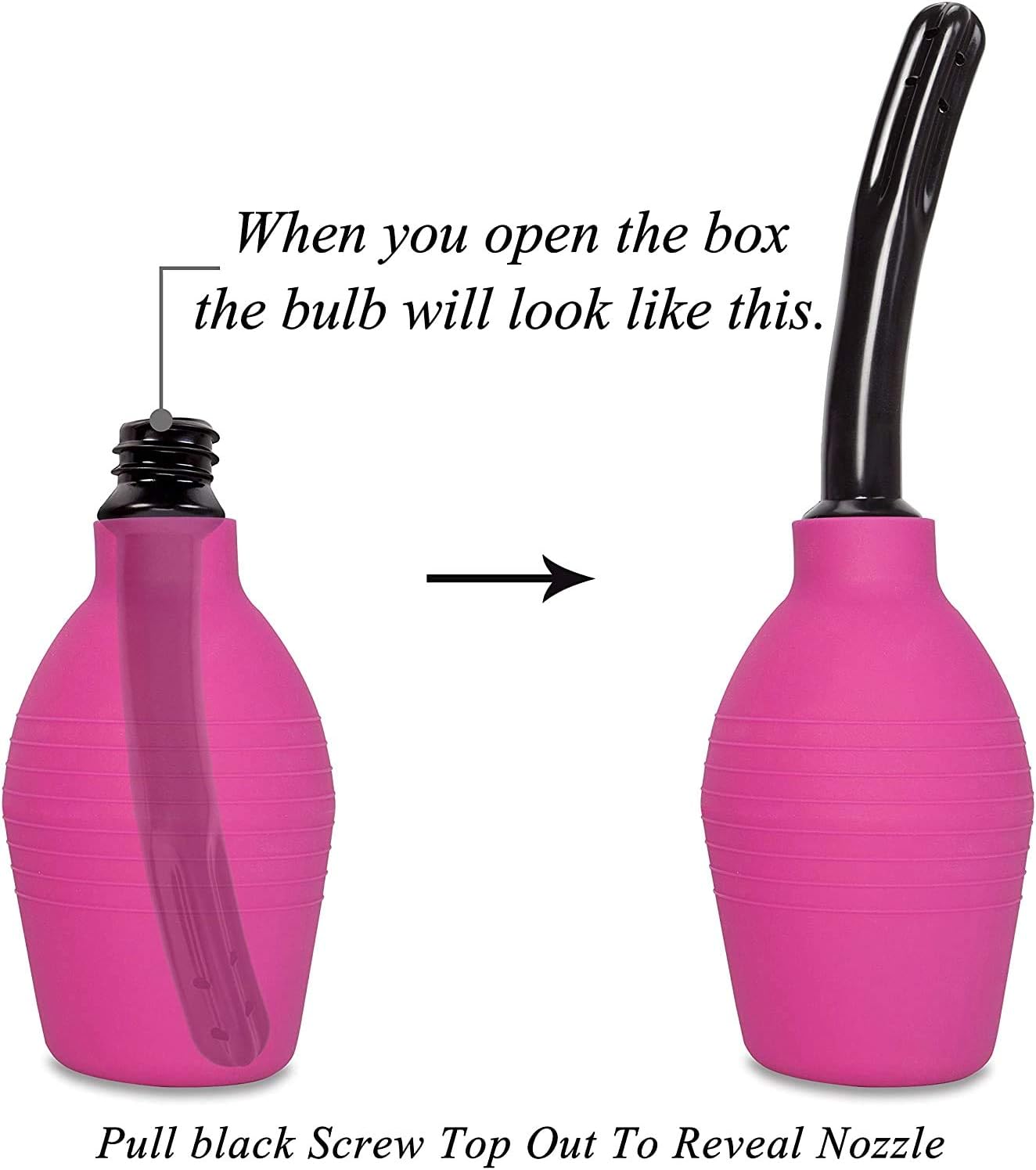 Enema Bulb for Men or Women - Douche Cleaner - 310 ml Capacity (Purple Color)