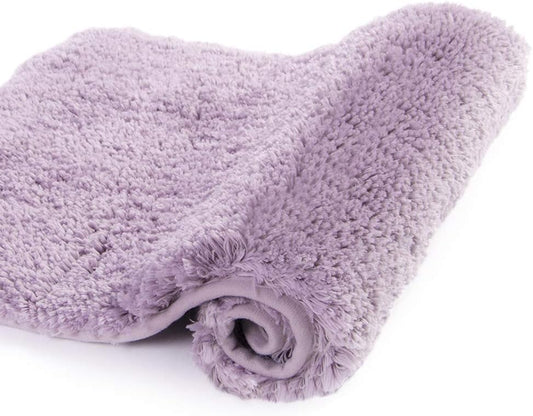 Walensee Large Bathroom Rug (24 x 48, Lavender) Extra Soft and Absorbent Shaggy Bath Mat Machine Washable Microfiber Non Slip Luxury Floor Mat