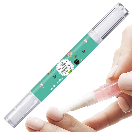 Maccibelle Pure Cuticle & Nail Oil Pen 2ml Heals Dry Cracked Cuticles (Green Tea)