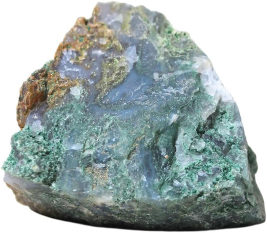 Moss Agate Raw Crystals – Large 1.25-2.0” Natural Healing Stones for Grounding, Emotional Balance, Meditation, Reiki, Energy Work, Wire Wrapping, Tumbling & Spiritual Nature Decor