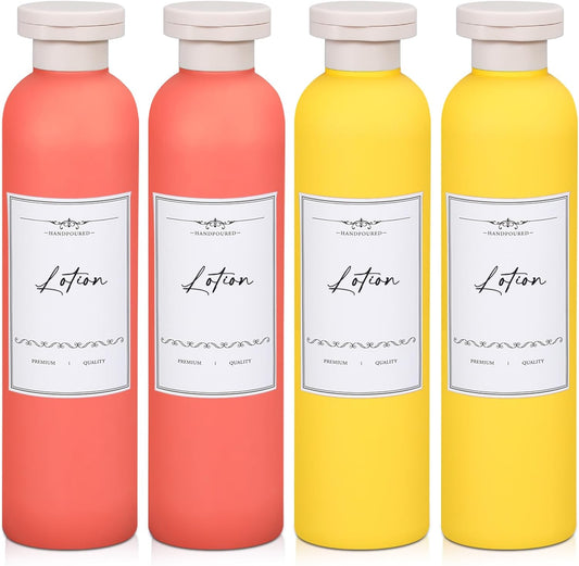 Travel Shampoo Bottle, Empty Plastic Squeeze Bottles 8.8oz with Flip Cap, Lotion Container for Toiletries Travel Size Shampoo and Conditioner