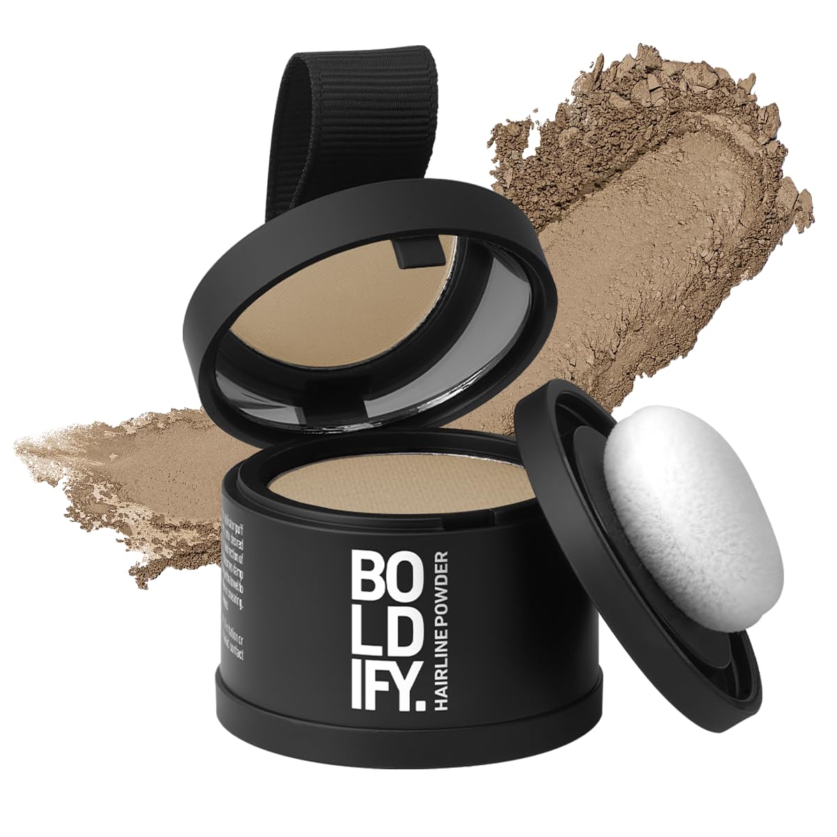 BOLDIFY Hairline Powder - Root Touch Up Hair Color for Gray Coverage - Bald Spot Concealing Hair Powder for Women & Men - 48-Hour Stain-Proof - Medium Blonde