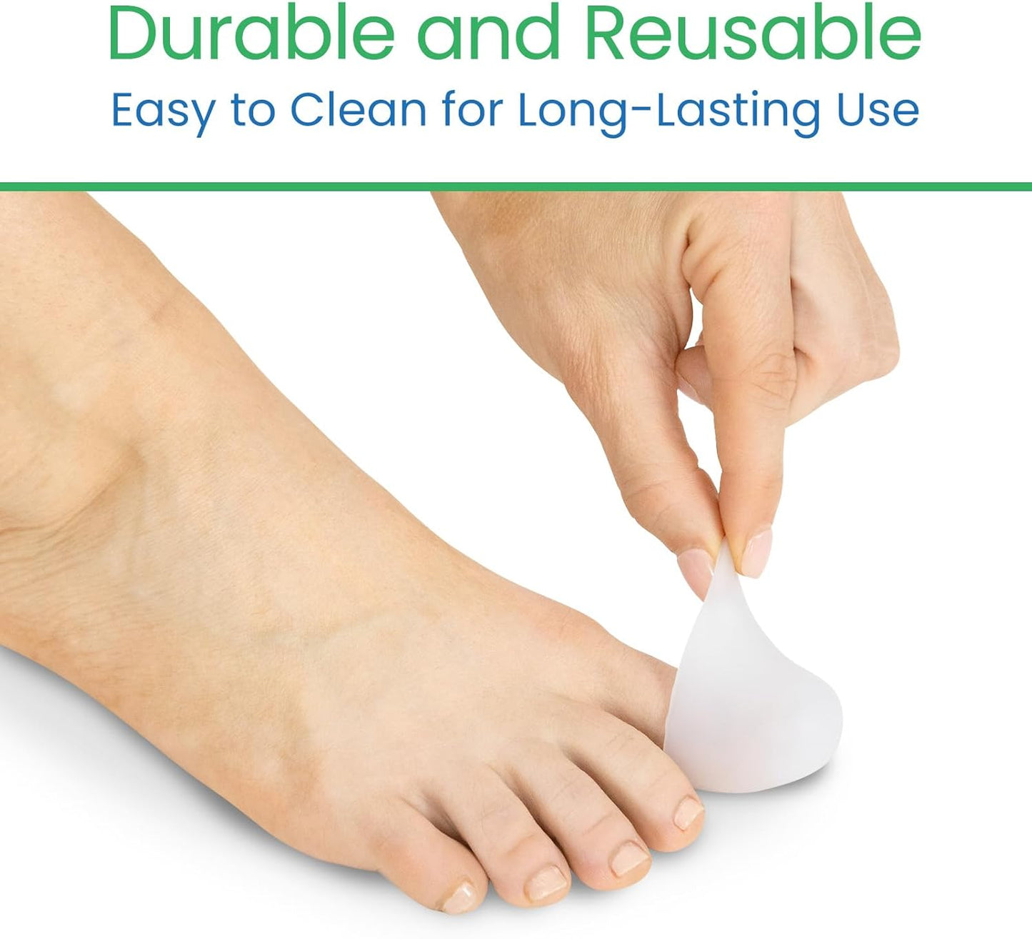 ViveSole Soft Gel Toe Protectors for Men & Women- Toe Caps for Foot Pain Relief - Flexible Cushion Sleeves for for Blisters, Ingrown Toenails, Hammer Toes, Corns, Calluses, Blisters (Variety Pack)