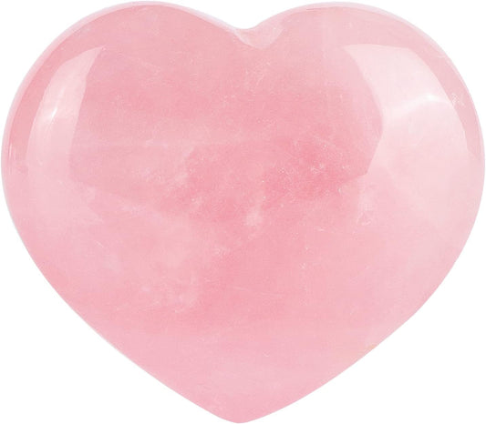 Artistone Rose Quartz Crystals Heart Stone 2 Inch Carved Gemstone Healing Crystal Stone for Chakra Reiki Balancing Meditation Massage Home Decor with Gift Box