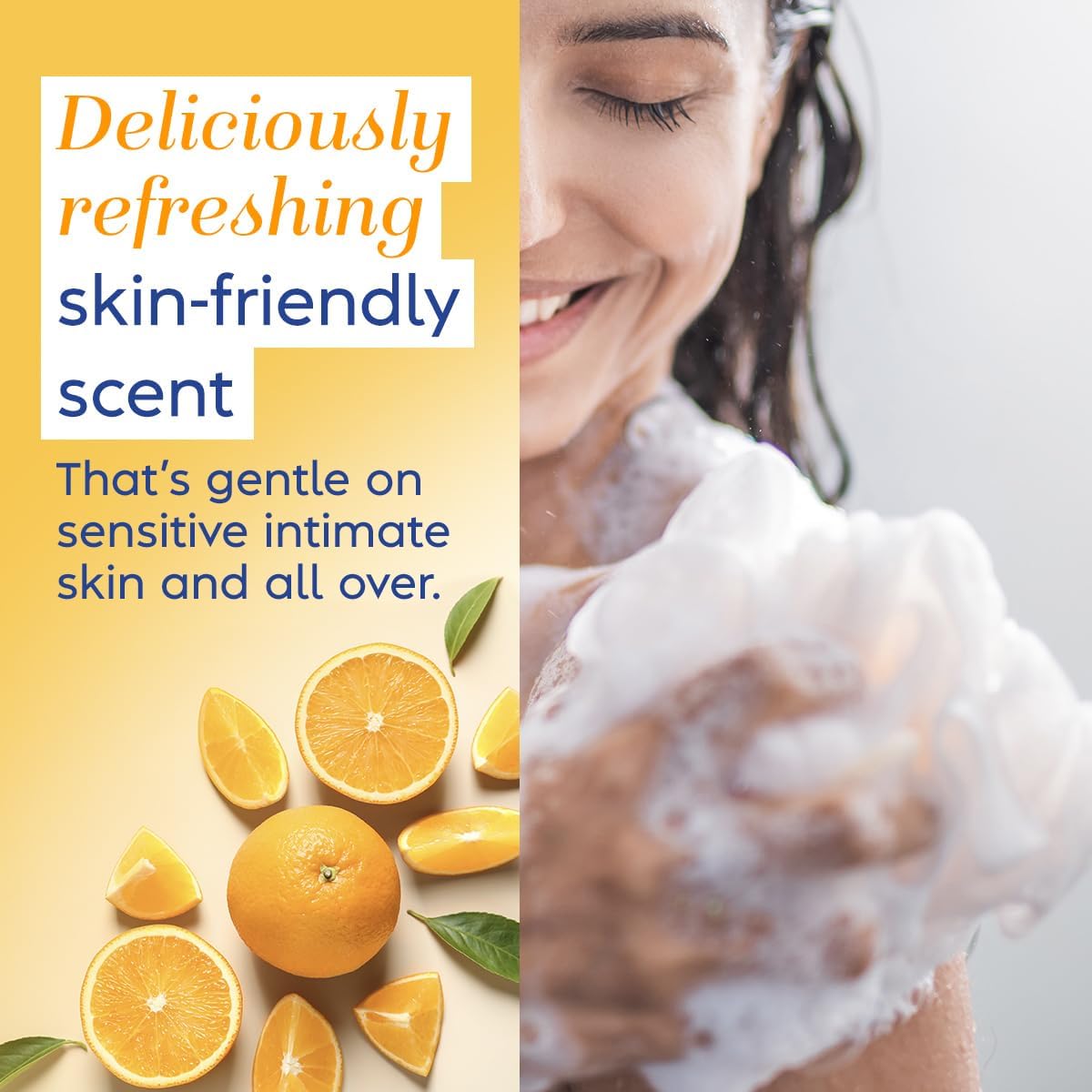 Vagisil Feminine Wash for Intimate Area Hygiene, Scentsitive Scents, pH Balanced and Gynecologist Tested, Citrus Paradise, 12 oz (Pack of 1)