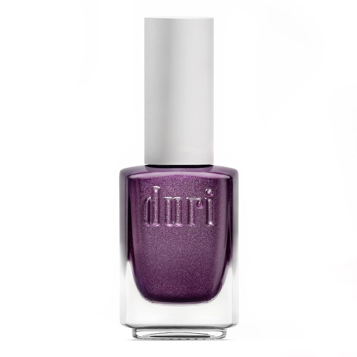 duri Nail Polish, 760 A Million Likes, Purple Metallic Glitter, Full Coverage, Shiny Finish, Fast Drying, Lasting, 0.45 Fl Oz