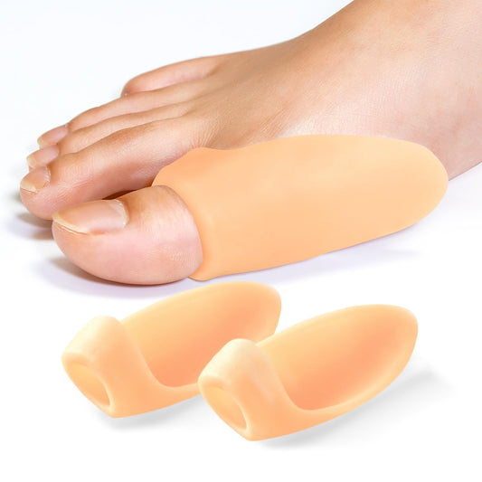 Gel Bunion Protector Shield, 10 Pack of Bunion Pads and Cushions, Bunion Guard for Big Toe, Relieve Foot Pain from Friction, Rubbing and Pressure - Beige