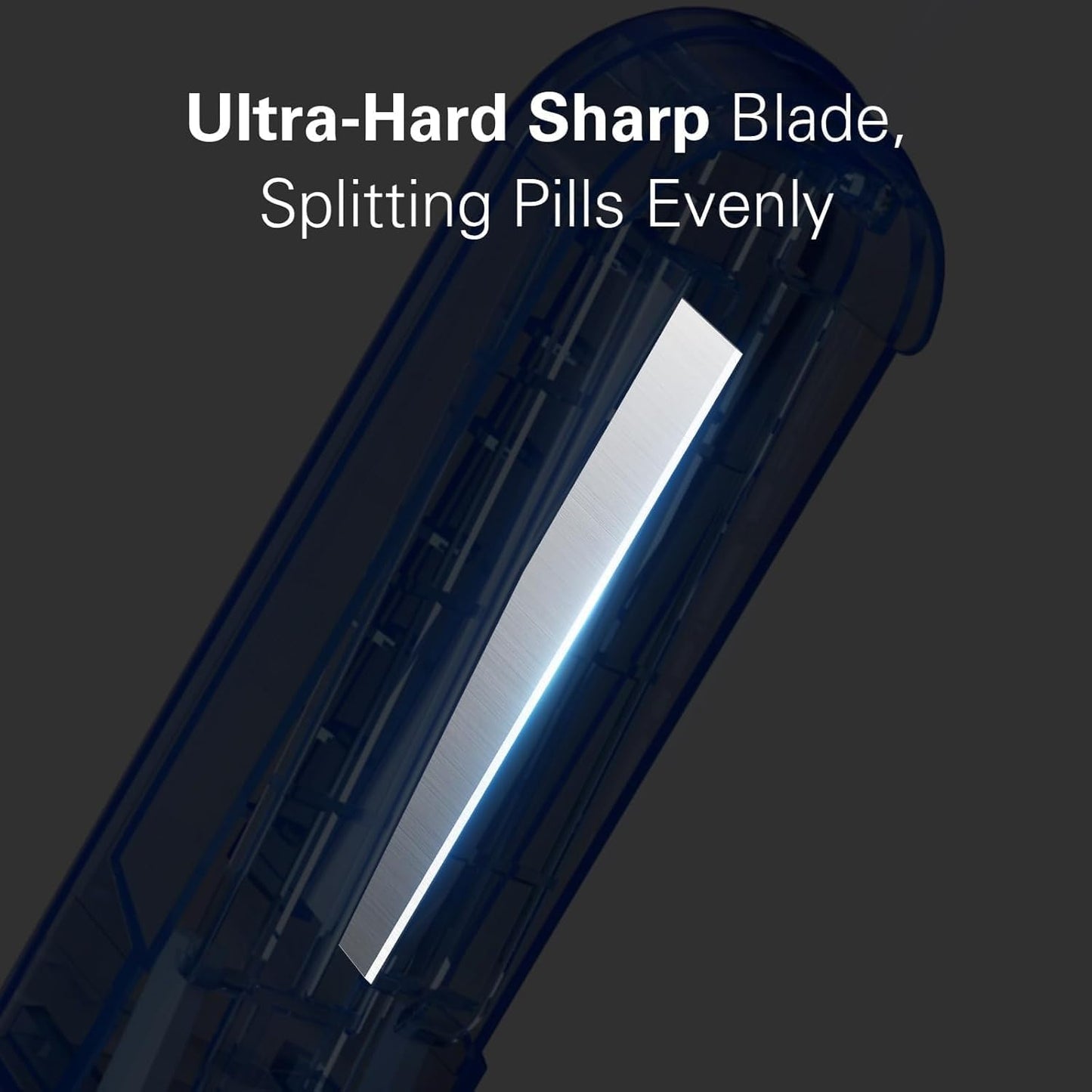 ONE PIX Pill Cutter Splitter for Small and Tiny Pills, Pill Cutter for Cutting Multiple Pills at a Time in Half, Pill Cutter for Small or Large Pills with Hidden Sharp Stainless Steel Blade, Pink