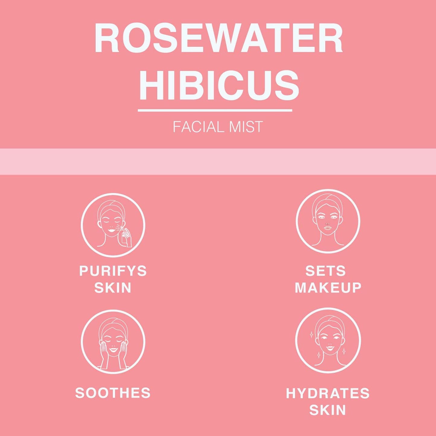 BEAUTE DE PROVENCE Rose Water Spray for Face & Body Refreshment with Moisturizing Hyaluronic Acid and Hibiscus water | Instant Hydration, Cooling, Calming & Conditioning (8 FL OZ)