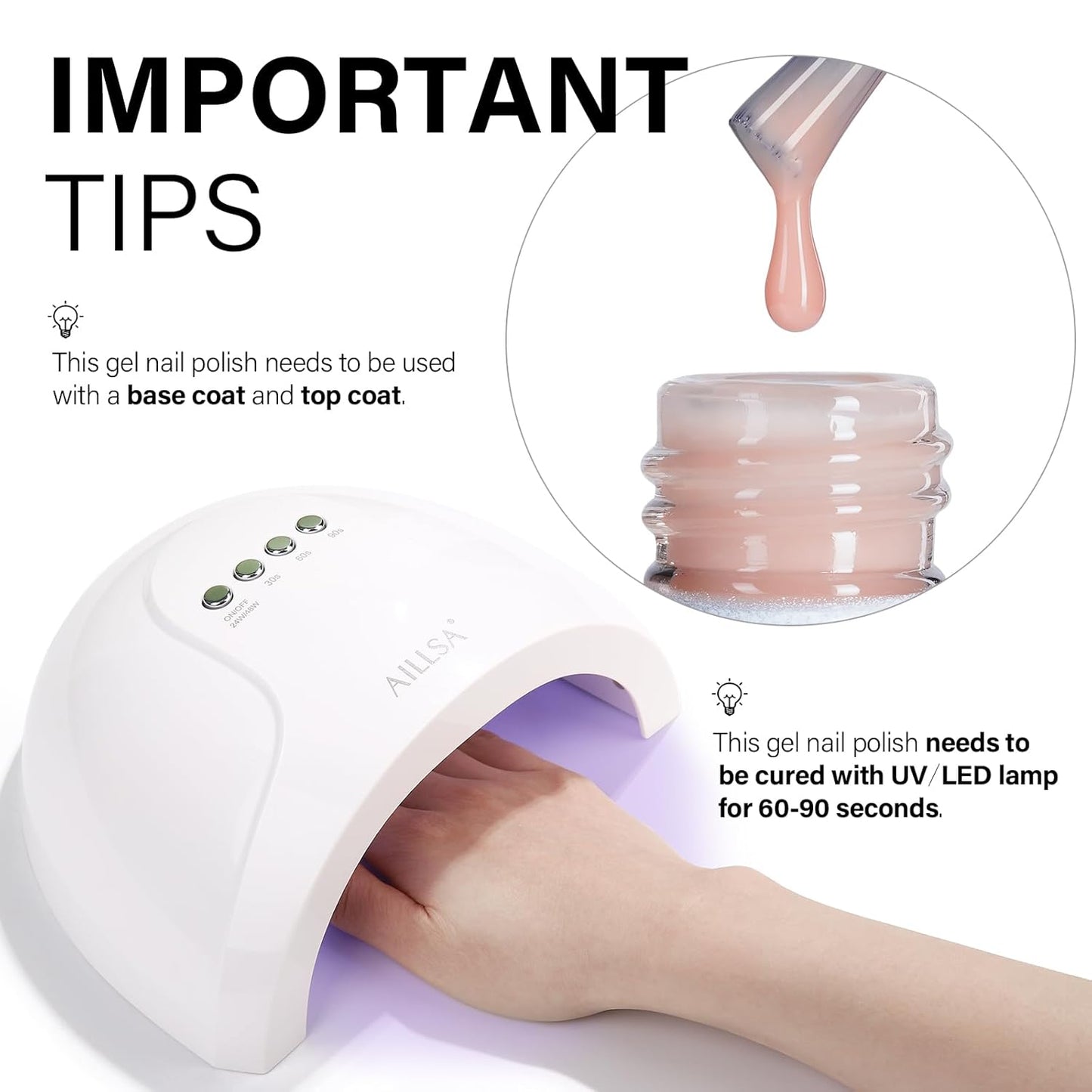 AILLSA Nude Gel Nail Polish Skin Kiss Jelly Gel Polish Neutral Sheer Skin Tones Translucent Gel Polish Long Lasting Light Tan Color Soak Off U V Gel for French Manicure Nail Art at Home 0.51 Oz