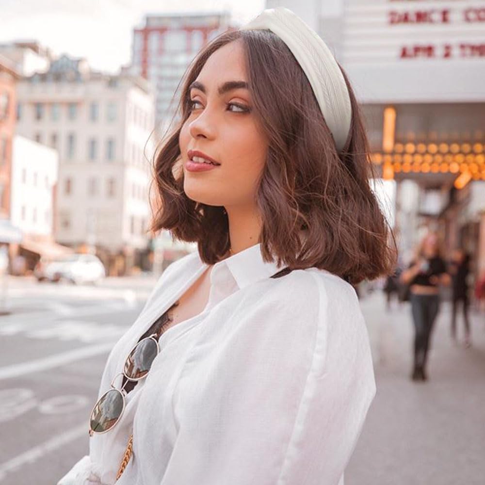 DRESHOW 8 Pack Headbands for Women Yoga Knotted Headbands Elastic Criss Cross Hair Accessories Sports Head Wrap Non Slip