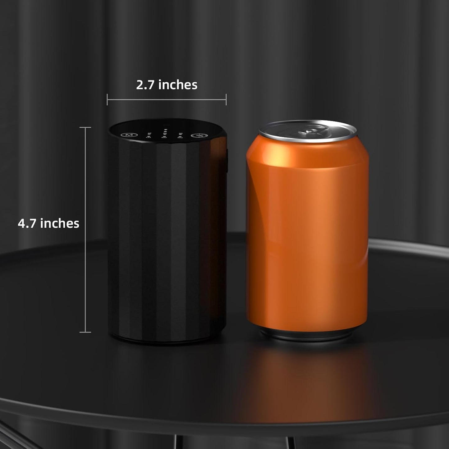 Waterless Essential Oil Diffuser Aromatherapy Scent Diffusers for Home Large Room, Bedroom, Car, Office, Desk, Battery Operated Mini Portable Air Freshener (Black)