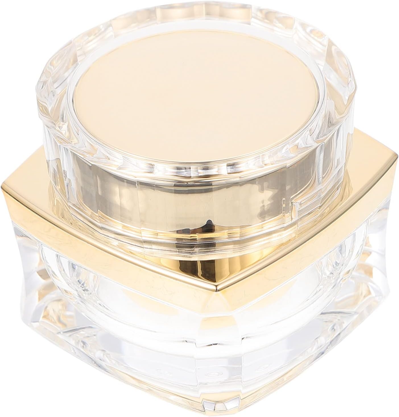 Beaupretty Terrarium Glass Containers Glass Containers Travel Lotion 1Pc Reusable Sample Bottle Lotion Cream Holder Small Storage Bottle Golden Travel Body Butter