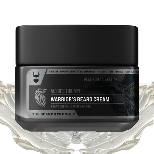 Beard Cream for Men by Beard Struggle - Beard Itch Relief Softener & Moisturizer - Keep Your Beard Growth Hydrated & Refreshing - Platinum Collection, Aesir's Triumph - 50g
