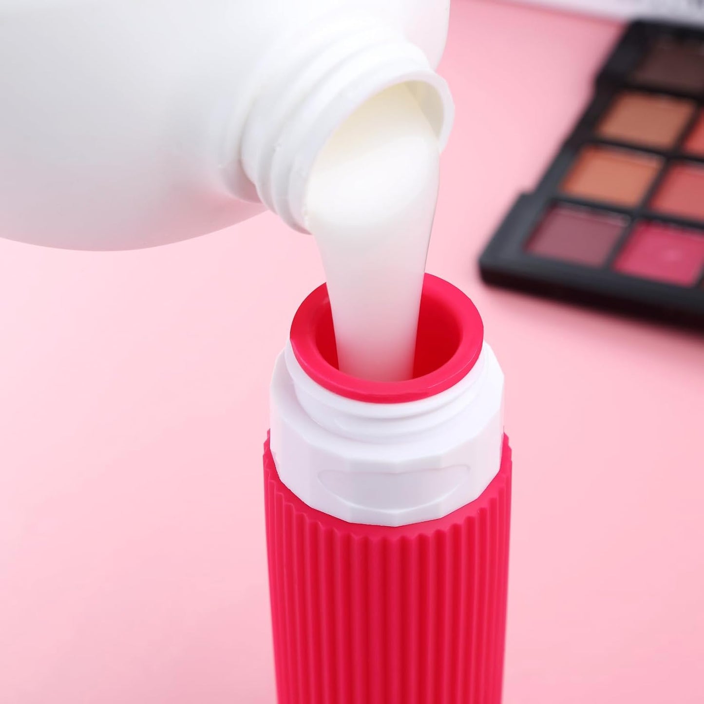 Travel Bottles for Toiletries, Tsa Approved 3oz Portable Travel Bottles, BPA Free Leak Proof Squeezable Silicone Travel Size Containers, Travel Accessories with Clear Toiletry Bag (4 Pack)