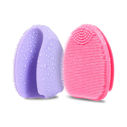 Silicone Face Scrubber,2 Pack Face Scrubber for Women Men, Facial Cleansing Brush Face Exfoliator Scrubber Brushes for Facial Cleansing Exfoliating Blackhead Remover Acne Pore Face Massaging