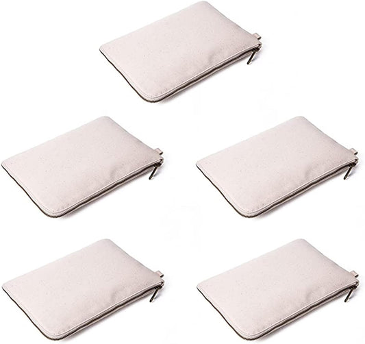 Zipper Pouch Storage Bag Simple and Stylish Women's Cosmetic and Travel Bag (Beige-improved-5)