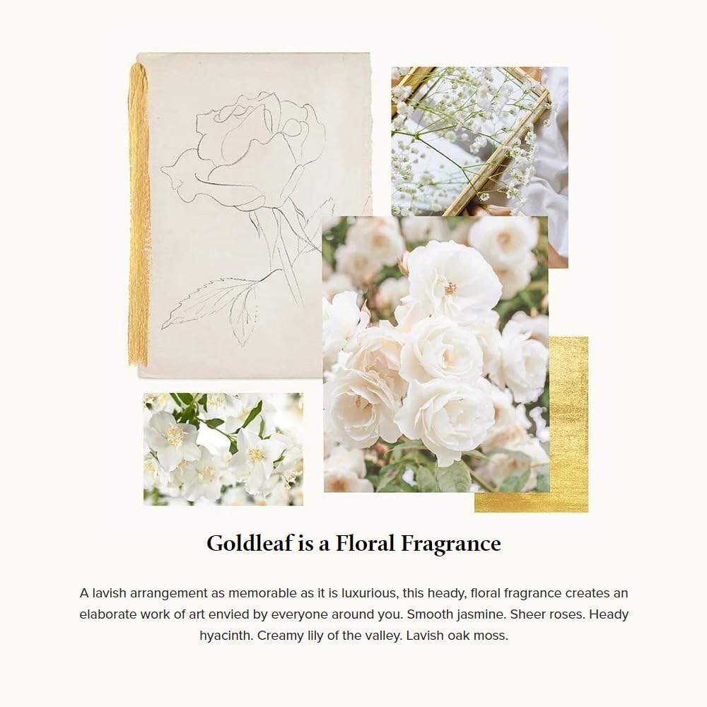 Thymes Moisturizing Body Wash with Pump - Body Soap - Bath Products - Skin Care - Liquid Soap with Notes of Jasmine, Rose, Hyacinth, Creamy lily of the Valley, & Oak Moss (Goldleaf, 9.25 fl oz)