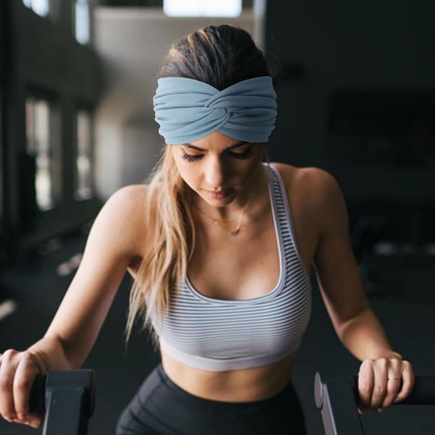 DRESHOW 4 Pack Turban Headbands for Women Wide Vintage Head Wraps Knotted Cute Hair Band Accessories