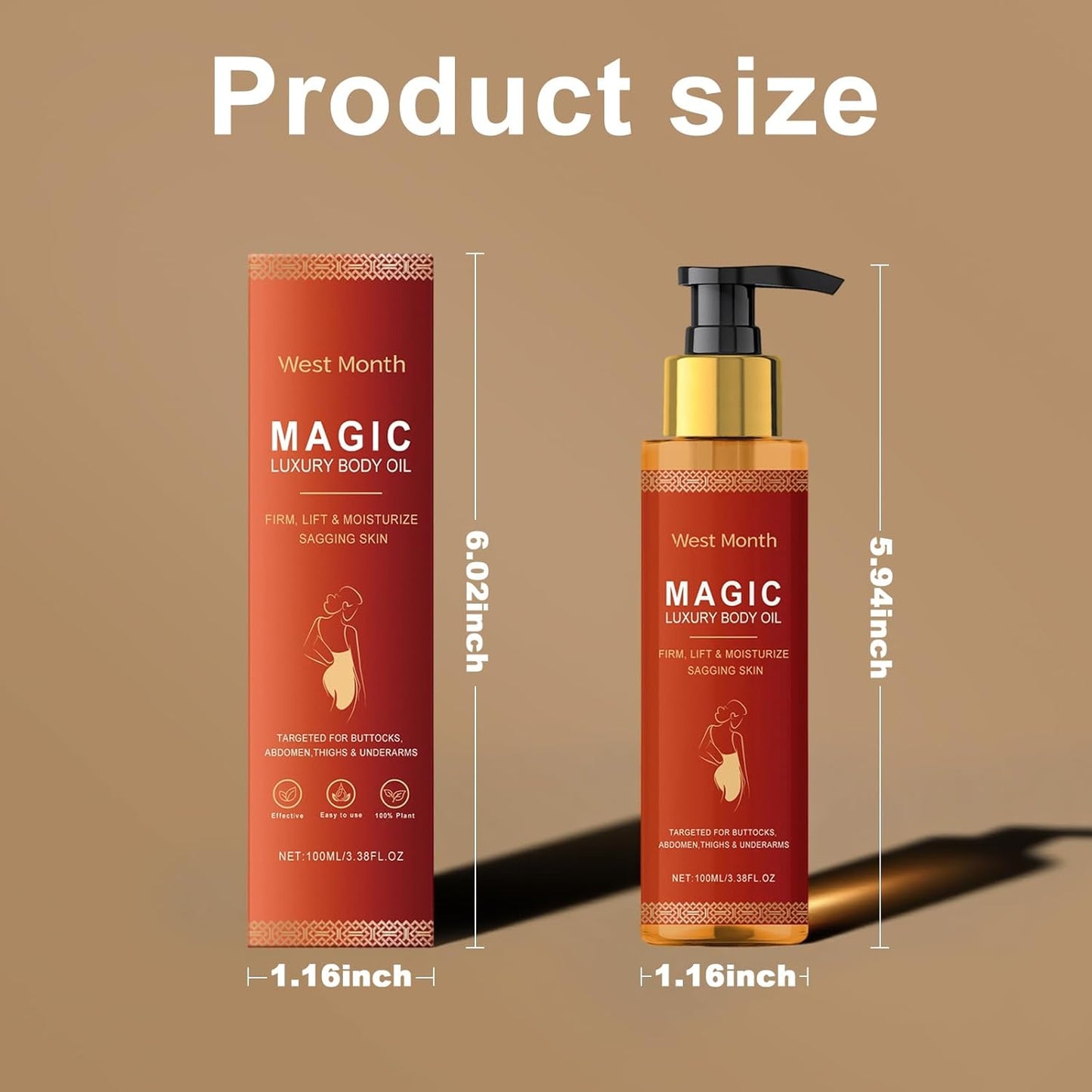 Magic Body Firming Oil 2025 New Luxury Original Body Oil Firm Tighten Intense Hydration and Skin Tightening for Full Body Care For All Skin Types
