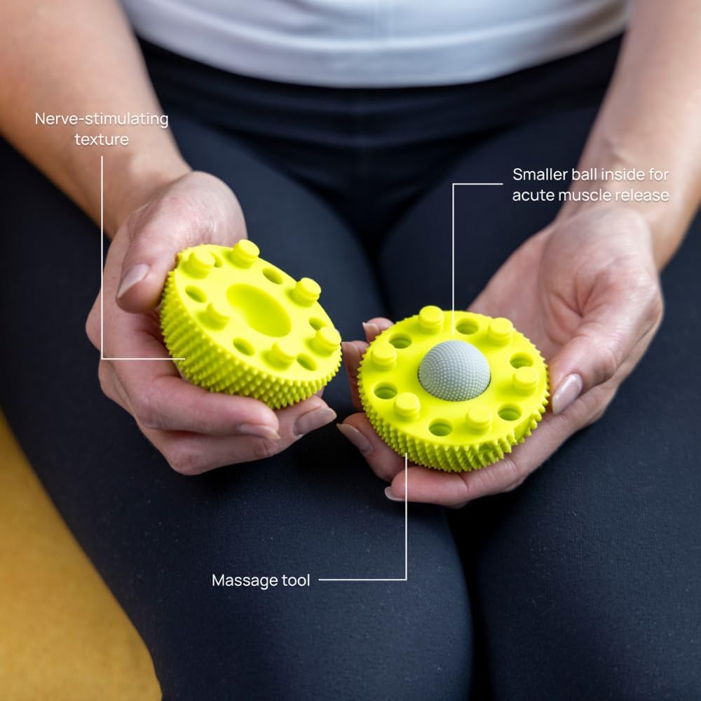 NABOSO Neuro Ball, Foot Myofascial Release Tool, Textured Massage Ball for Feet, Self Massage, Mobility and Recovery