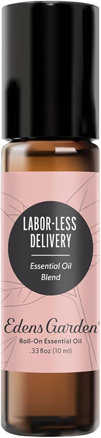 Edens Garden Labor-Less Delivery Essential Oil Roll-On Blend- 100% Pure Premium Grade, Natural, Therapeutic, Aromatherapy, Kid & Skin Safe, The Best for Relaxation Pre-Diluted 10 ml (.33 fl oz)